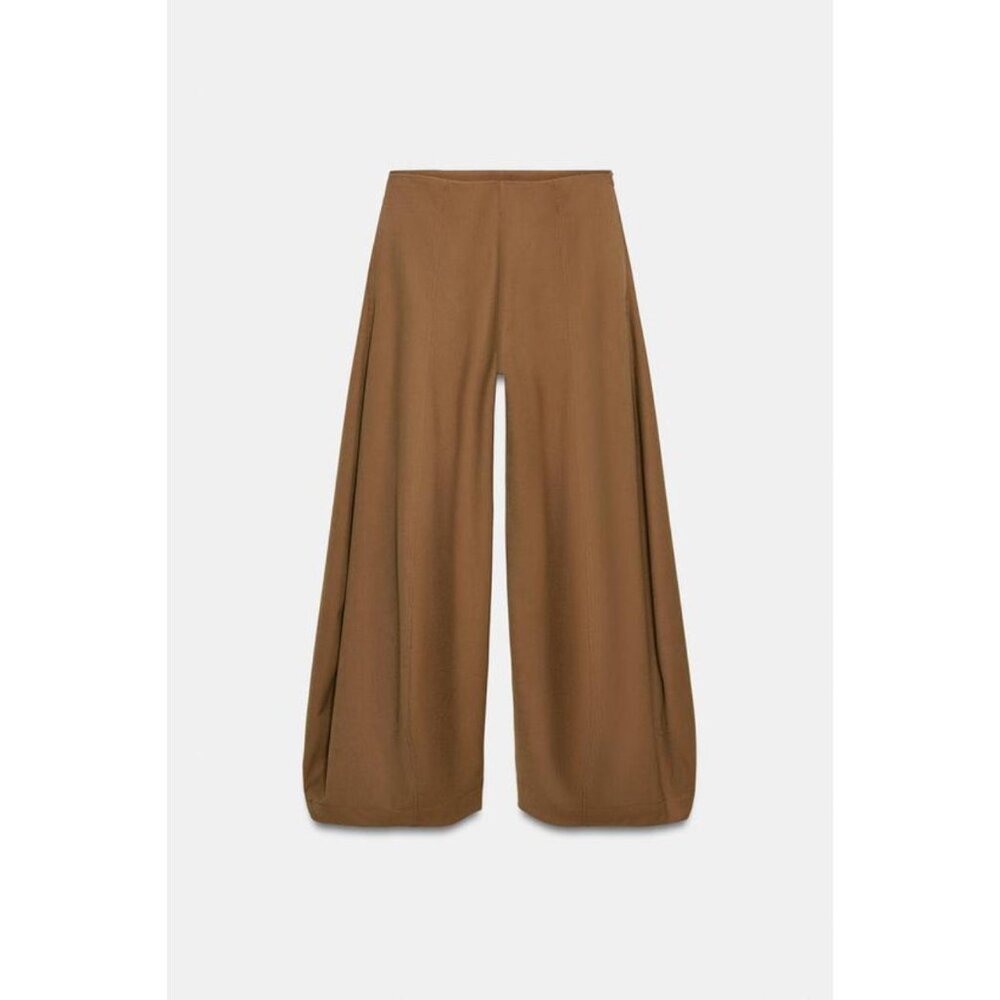 ZARA ZW COLLECTION VOLUME WIDE-LEG TROUSERS